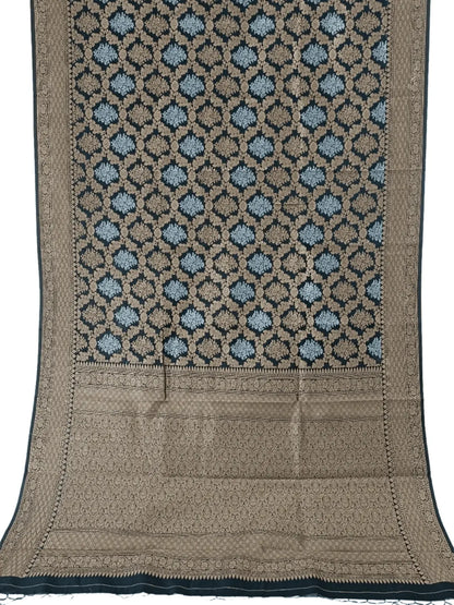 Regal Beauty: Black Handloom Banarasi Silk Saree