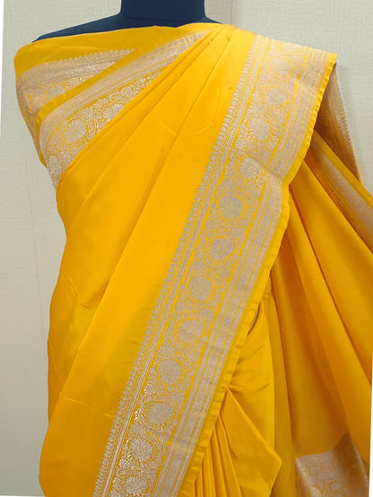 Elegant Mustard Handloom Soft Silk Saree – A Blend of Tradition &amp; Modern Grace